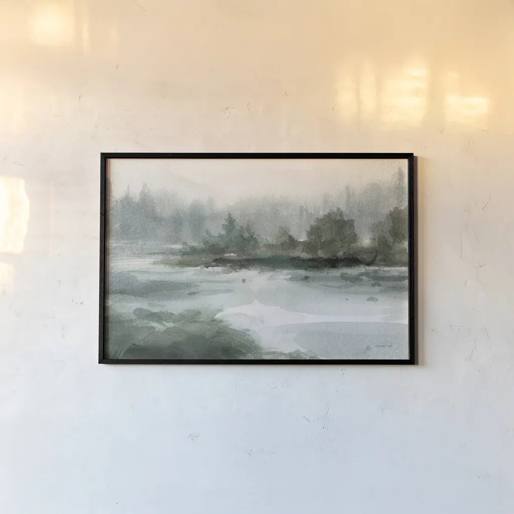 Channel by Danhui Nai. shown as a paper print in a black flame. Available as a archival giclee rolled canvas, fine art paper, or poster print. SKU 88434i.