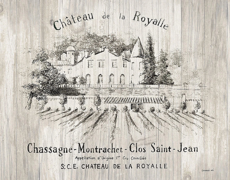 Chateau Royalle on Wood by Danhui Nai
