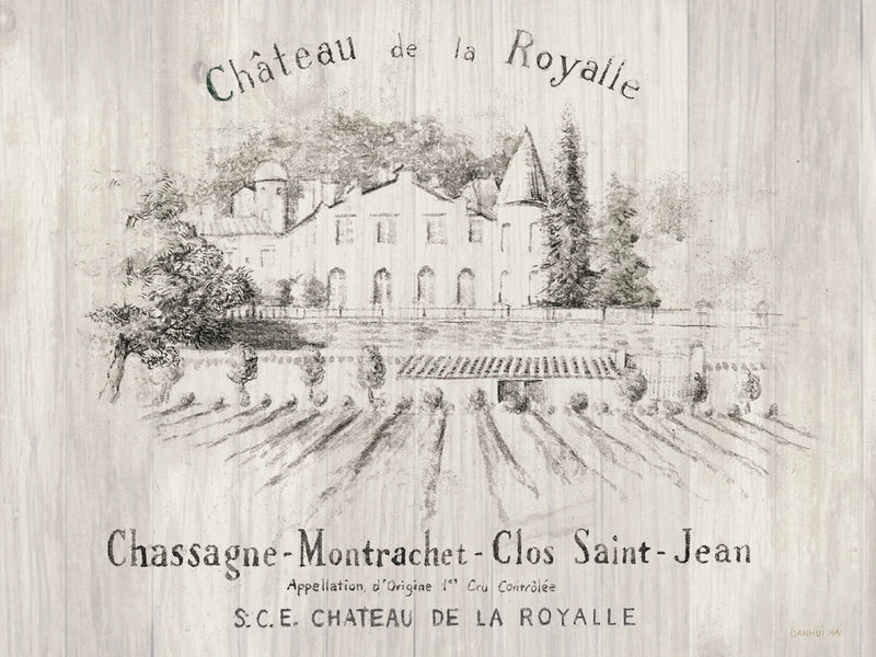 Chateau Royalle on Wood by Danhui Nai