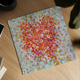Circle of Hearts by Danhui Nai. Shown as a detailed flat fine art print, highlighting archival giclee quality. Available as an archival giclee rolled canvas, fine art paper, or poster print. SKU 34626a.