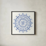 Circle of Life I by Danhui Nai. Shown in a sleek black glass frame for a contemporary gallery look. Available as an archival giclee rolled canvas, fine art paper, or poster print. SKU 79457a.