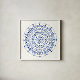 Circle of Life I by Danhui Nai. Shown in a crisp white glass frame for a clean and minimalist style. Available as an archival giclee rolled canvas, fine art paper, or poster print. SKU 79457a.