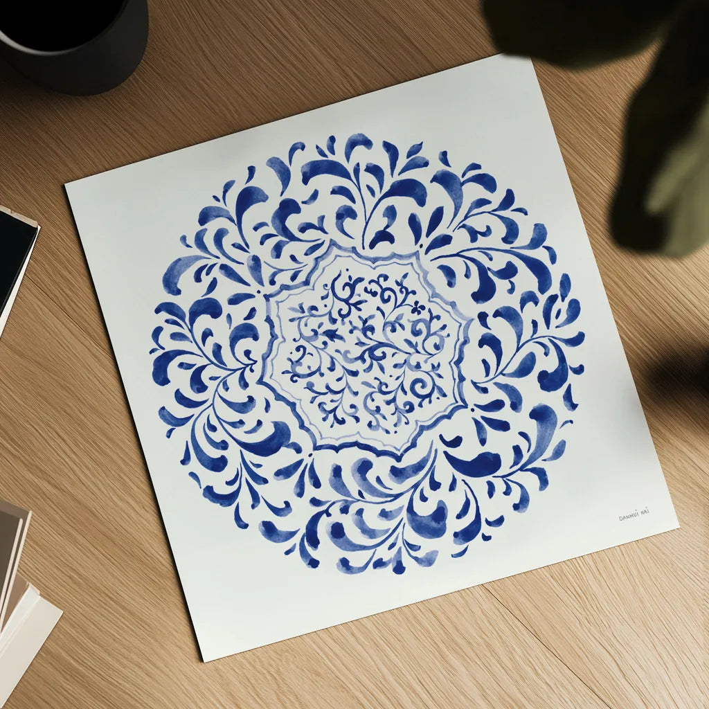 Circle of Life IV by Danhui Nai. Shown as a detailed flat fine art print, highlighting archival giclee quality. Available as an archival giclee rolled canvas, fine art paper, or poster print. SKU 79460a.