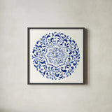 Circle of Life IV by Danhui Nai. Shown in a sleek black glass frame for a contemporary gallery look. Available as an archival giclee rolled canvas, fine art paper, or poster print. SKU 79460a.