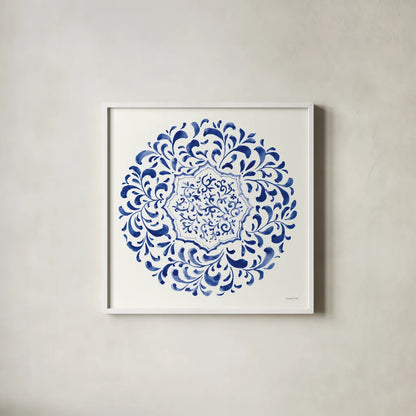 Circle of Life IV by Danhui Nai. Shown in a crisp white glass frame for a clean and minimalist style. Available as an archival giclee rolled canvas, fine art paper, or poster print. SKU 79460a.