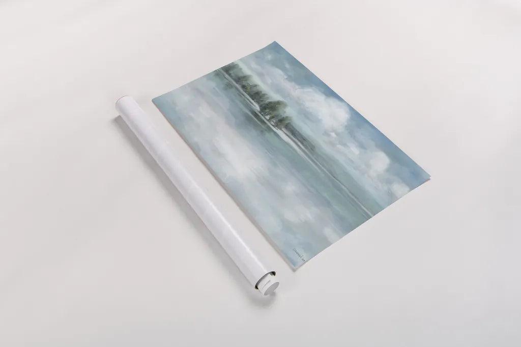 Cloud Horizon by Danhui Nai. shown as a rolled paper print. Available as archival giclee rolled canvas, fine art paper, or poster print. SKU 100555i.