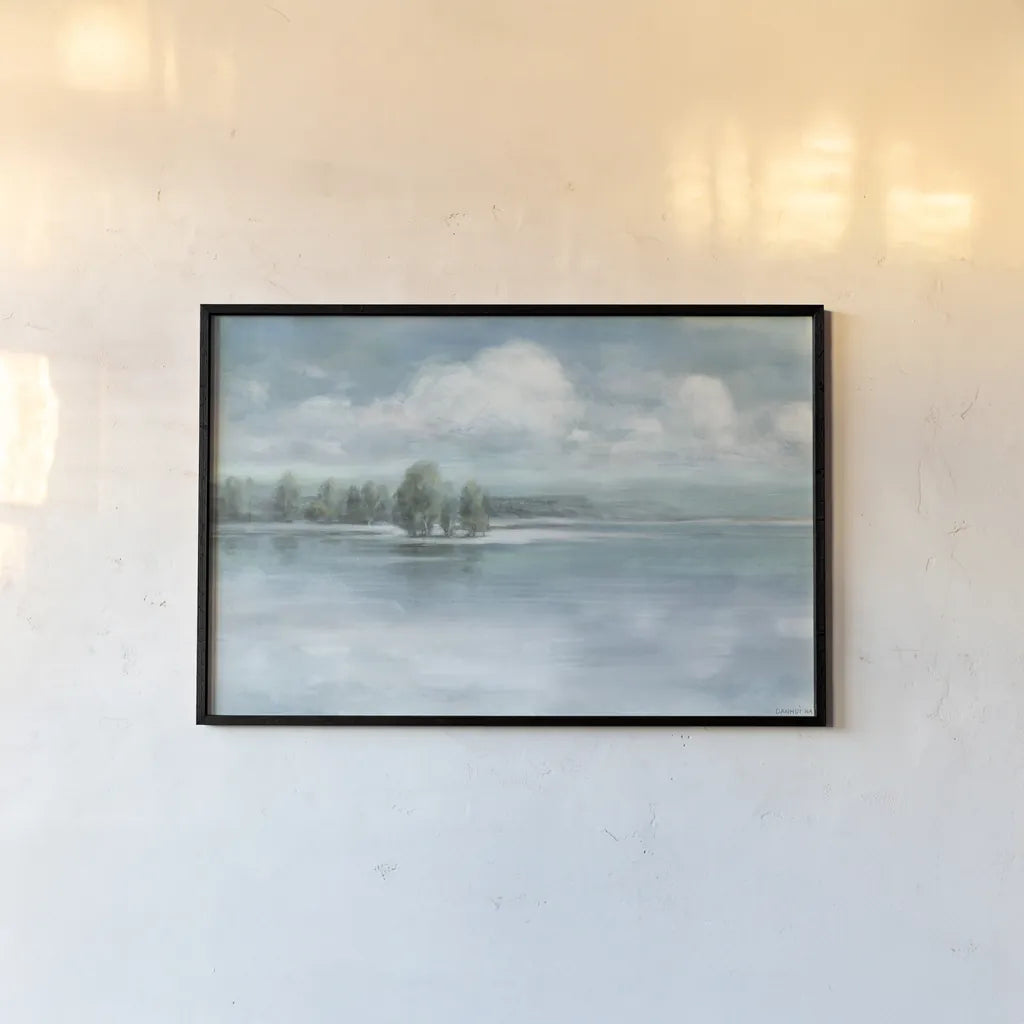 Cloud Horizon by Danhui Nai. shown as a paper print in a black flame. Available as a archival giclee rolled canvas, fine art paper, or poster print. SKU 100555i.