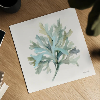 Coastal Bliss I by Danhui Nai. Shown as a detailed flat fine art print, highlighting archival giclee quality. Available as an archival giclee rolled canvas, fine art paper, or poster print. SKU 91270a.