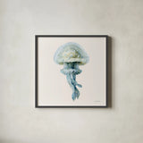 Coastal Bliss II by Danhui Nai. Shown in a sleek black glass frame for a contemporary gallery look. Available as an archival giclee rolled canvas, fine art paper, or poster print. SKU 91271a.