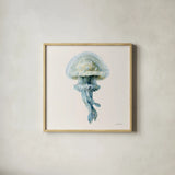 Coastal Bliss II by Danhui Nai. Shown in a natural wood glass frame for a timeless modern aesthetic. Available as an archival giclee rolled canvas, fine art paper, or poster print. SKU 91271a.