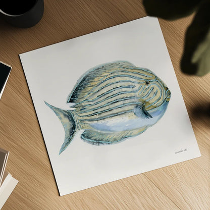 Coastal Bliss III by Danhui Nai. Shown as a detailed flat fine art print, highlighting archival giclee quality. Available as an archival giclee rolled canvas, fine art paper, or poster print. SKU 91272a.