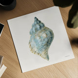 Coastal Bliss IV by Danhui Nai. Shown as a detailed flat fine art print, highlighting archival giclee quality. Available as an archival giclee rolled canvas, fine art paper, or poster print. SKU 91273a.