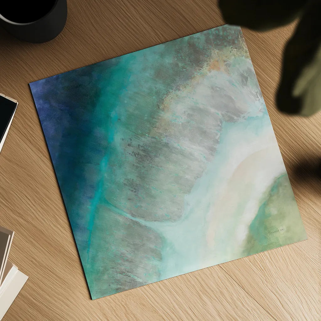 Coastal Diamond by Danhui Nai. Shown as a detailed flat fine art print, highlighting archival giclee quality. Available as an archival giclee rolled canvas, fine art paper, or poster print. SKU 56800a.