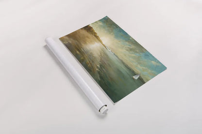 Coastal Glow by Danhui Nai. shown as a rolled paper print. Available as archival giclee rolled canvas, fine art paper, or poster print. SKU 17937i.