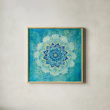 Coastal Jewels by Danhui Nai. Shown in a natural wood glass frame for a timeless modern aesthetic. Available as an archival giclee rolled canvas, fine art paper, or poster print. SKU 46625a.