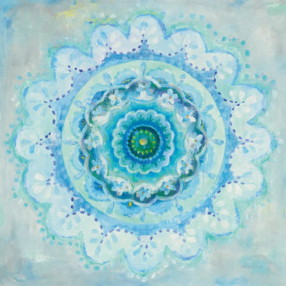 Coastal Mandala by Danhui Nai. SKU 46624a. Archival Giclee Fine art print for wall decor.