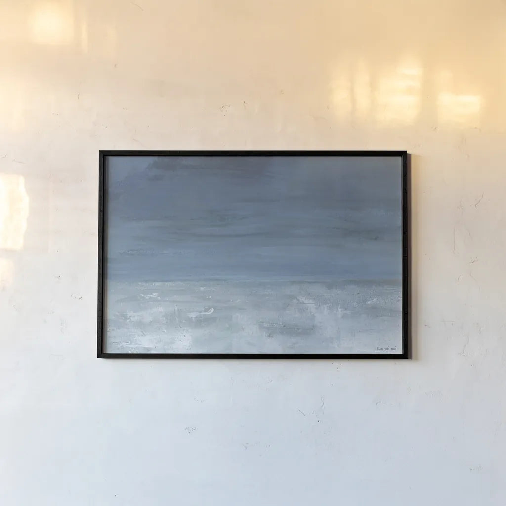 Coastal Mood by Danhui Nai. shown as a paper print in a black flame. Available as a archival giclee rolled canvas, fine art paper, or poster print. SKU 99341i.