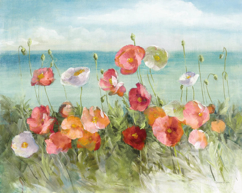 Coastal Poppies Light. by Danhui Nai