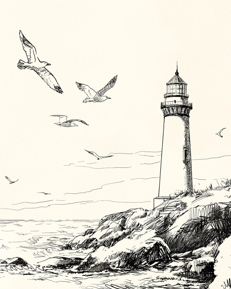 Coastal Sketch II by Danhui Nai