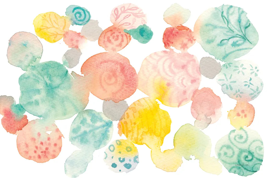 Color Dots by Danhui Nai. SKU 70576i. Archival Giclee Fine art print for wall decor.