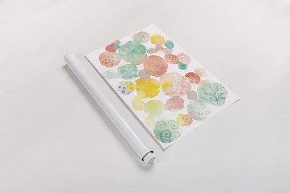 Color Dots by Danhui Nai. shown as a rolled paper print. Available as archival giclee rolled canvas, fine art paper, or poster print. SKU 70576i.