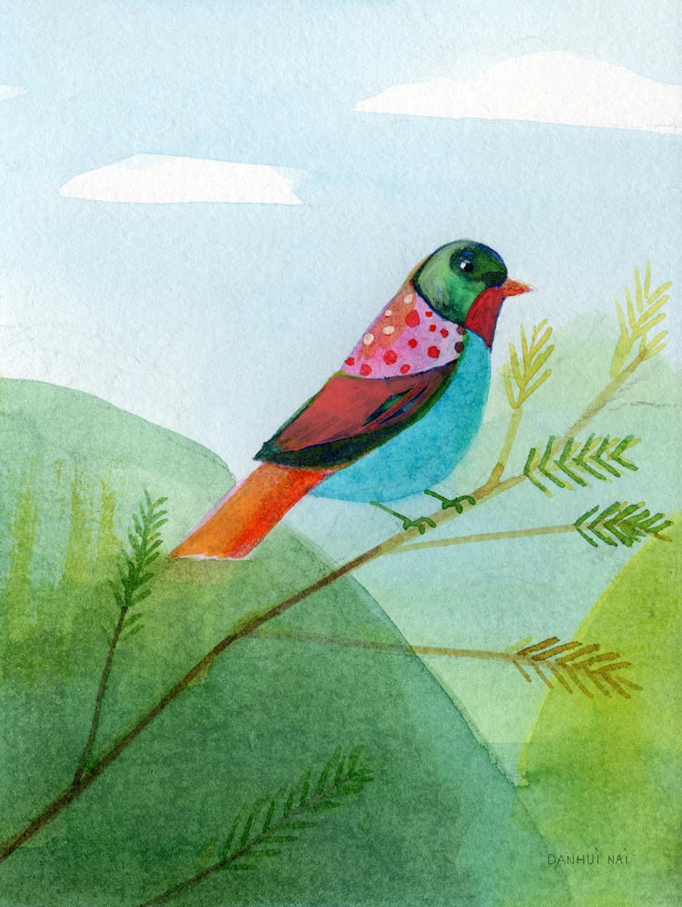 Colorful Birds IV by Danhui Nai