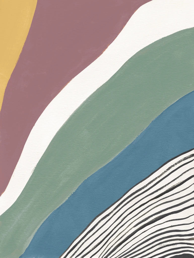 Colorful Retro Abstract IV by Danhui Nai