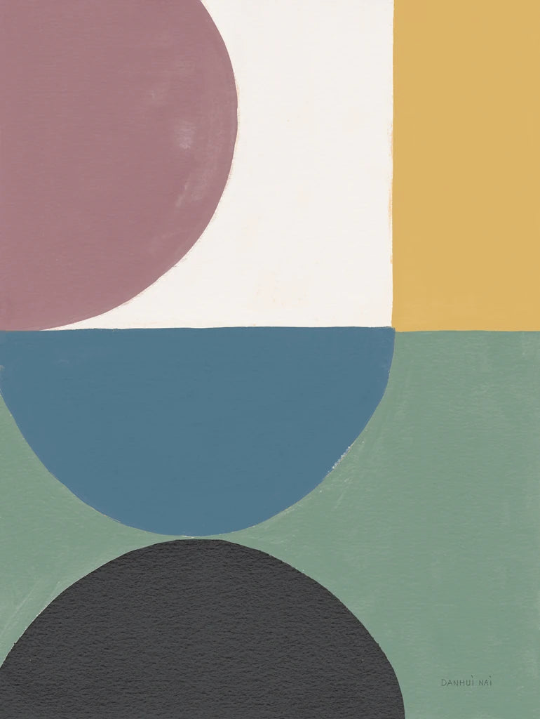 Colorful Retro Abstract V by Danhui Nai