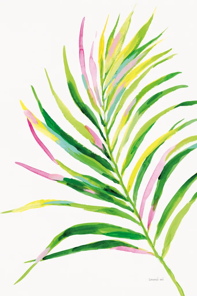 Colorful Tropical Leaf II by Danhui Nai. SKU 92263h. Archival Giclee Fine art print for wall decor.