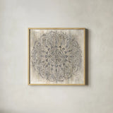 Concentric by Danhui Nai. Shown in a natural wood glass frame for a timeless modern aesthetic. Available as an archival giclee rolled canvas, fine art paper, or poster print. SKU 79464a.