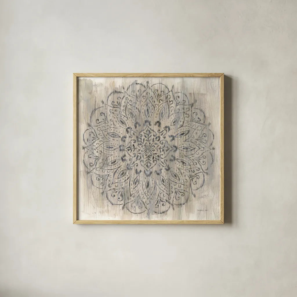Concentric by Danhui Nai. Shown in a natural wood glass frame for a timeless modern aesthetic. Available as an archival giclee rolled canvas, fine art paper, or poster print. SKU 79464a.