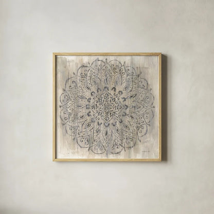 Concentric by Danhui Nai. Shown in a natural wood glass frame for a timeless modern aesthetic. Available as an archival giclee rolled canvas, fine art paper, or poster print. SKU 79464a.