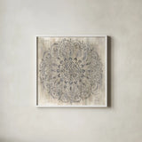 Concentric by Danhui Nai. Shown in a crisp white glass frame for a clean and minimalist style. Available as an archival giclee rolled canvas, fine art paper, or poster print. SKU 79464a.