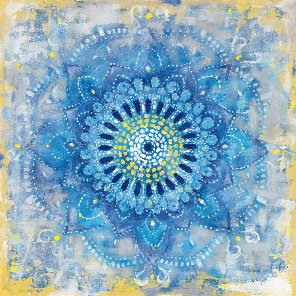 Concentric Mandala by Danhui Nai. SKU 69064a. Archival Giclee Fine art print for wall decor.