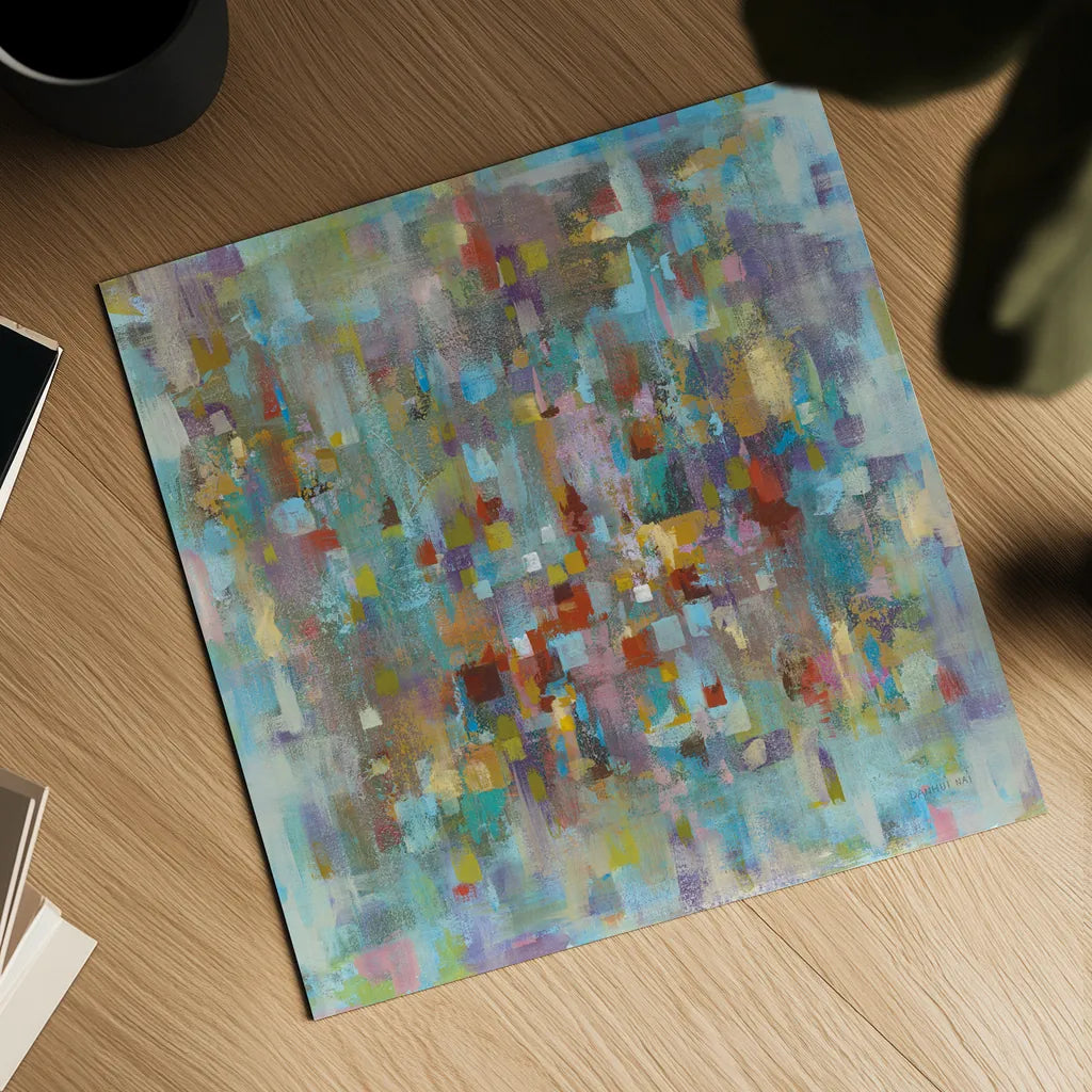 Confetti II by Danhui Nai. Shown as a detailed flat fine art print, highlighting archival giclee quality. Available as an archival giclee rolled canvas, fine art paper, or poster print. SKU 17812a.