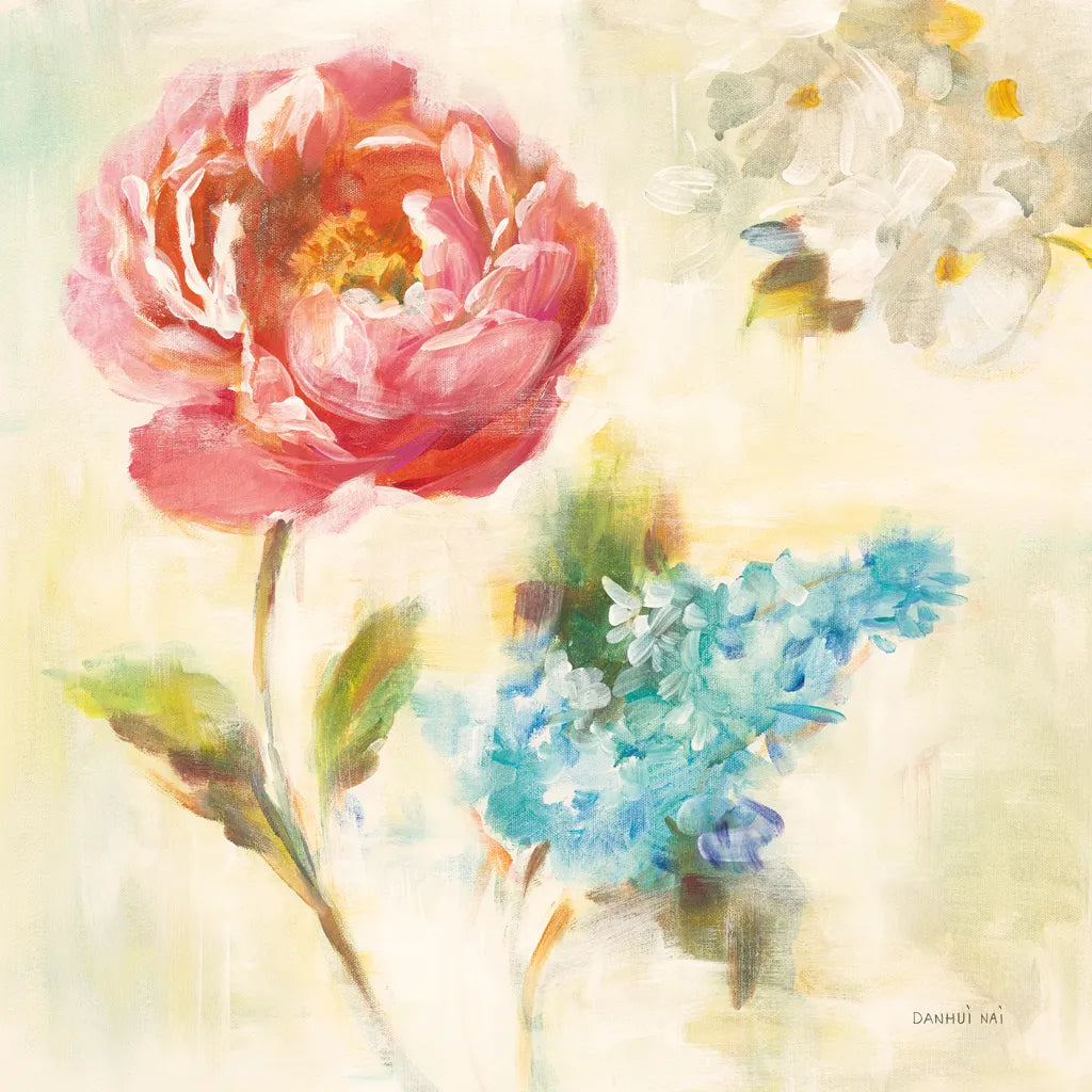 Contemporary Flower I by Danhui Nai. SKU 93259a. Archival Giclee Fine art print for wall decor.