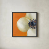 Contemporary Poppy by Danhui Nai. Shown in a sleek black glass frame for a contemporary gallery look. Available as an archival giclee rolled canvas, fine art paper, or poster print. SKU 5455a.