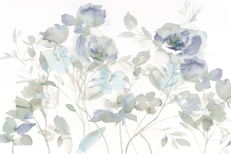 Cool Roses Shadows by Danhui Nai. SKU 46405i. Archival Giclee Fine art print for wall decor.