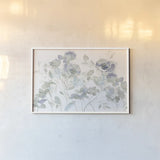 Cool Roses Shadows by Danhui Nai. shown as a paper print in a white frame. Available as a archival giclee rolled canvas, fine art paper, or poster print. SKU 46405i.