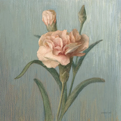 Cottage Carnation by Danhui Nai. SKU 5164a. Archival Giclee Fine art print for wall decor.