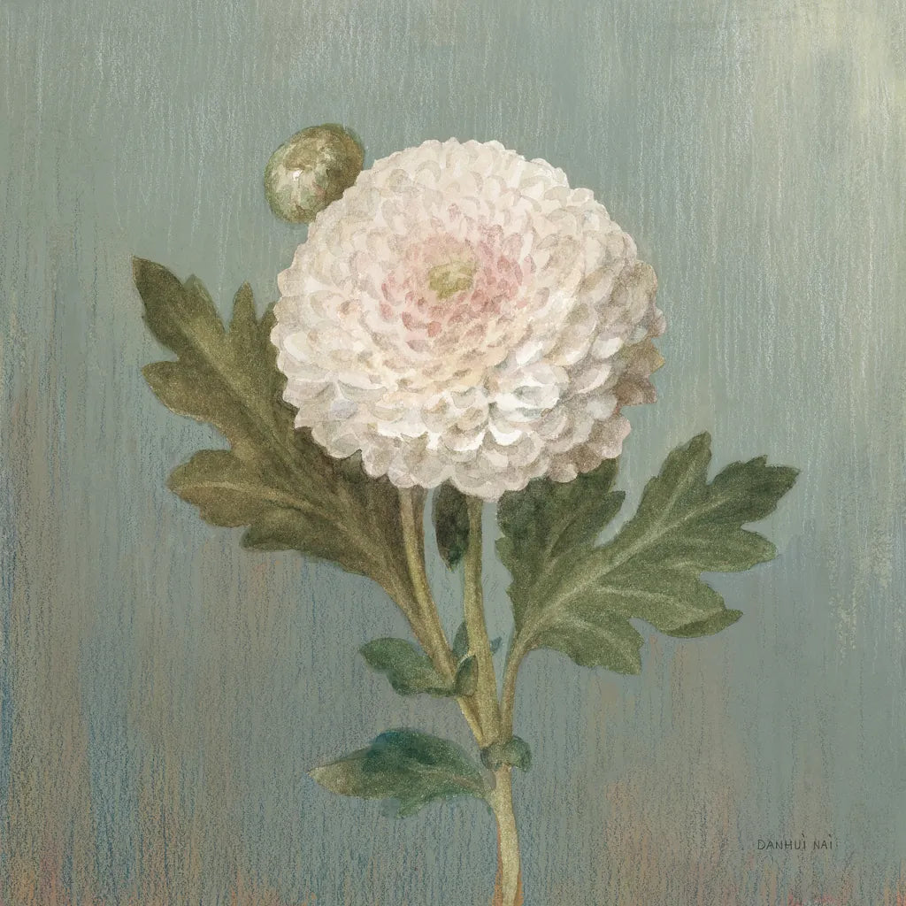 Cottage Chrysanthemum by Danhui Nai. SKU 83299a. Archival Giclee Fine art print for wall decor.