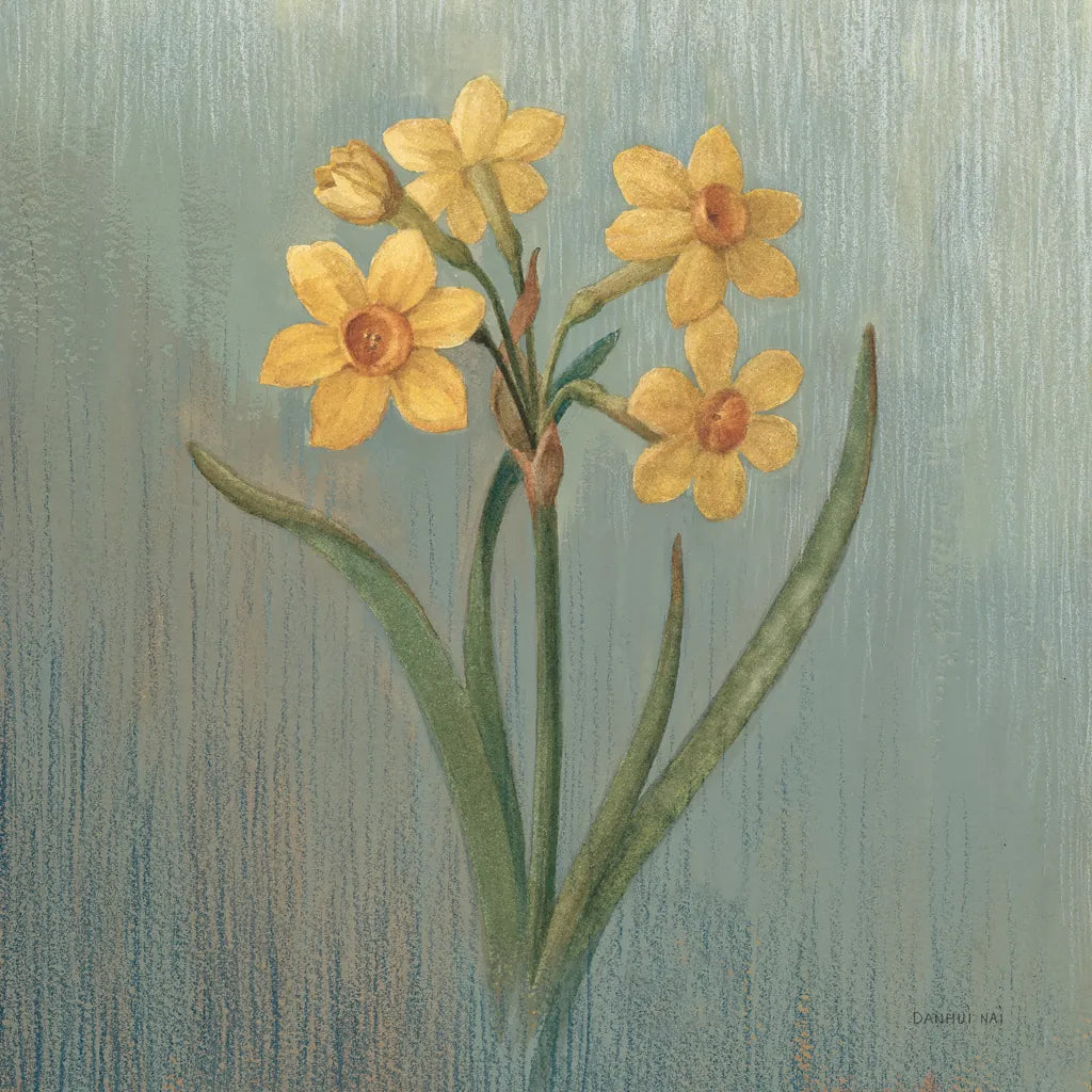 Cottage Daffodil by Danhui Nai. SKU 91988a. Archival Giclee Fine art print for wall decor.