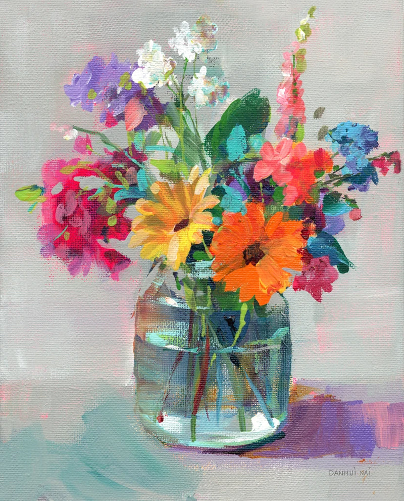 Cottage Garden Bouquet I by Danhui Nai