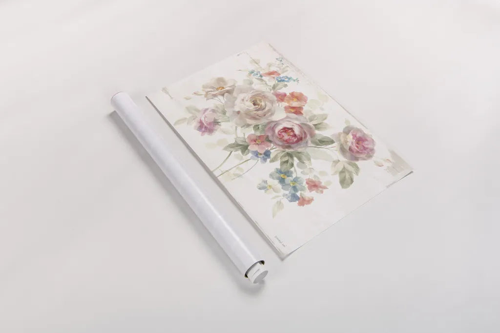 Cottage Garden I by Danhui Nai. shown as a rolled paper print. Available as archival giclee rolled canvas, fine art paper, or poster print. SKU 47481i.