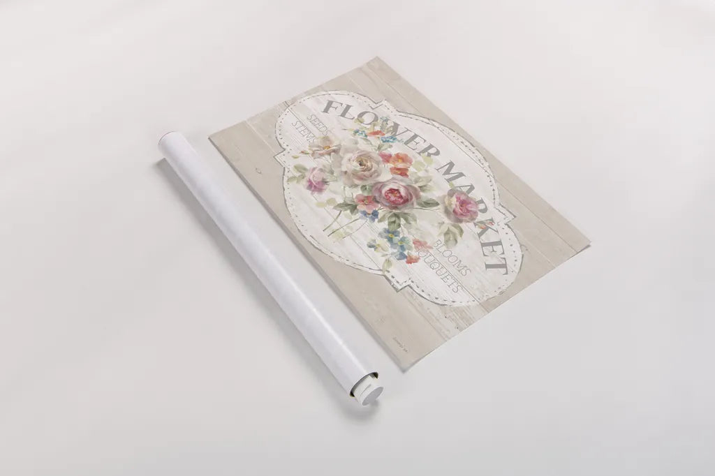 Cottage Garden I on wood by Danhui Nai. shown as a rolled paper print. Available as archival giclee rolled canvas, fine art paper, or poster print. SKU 53149i.