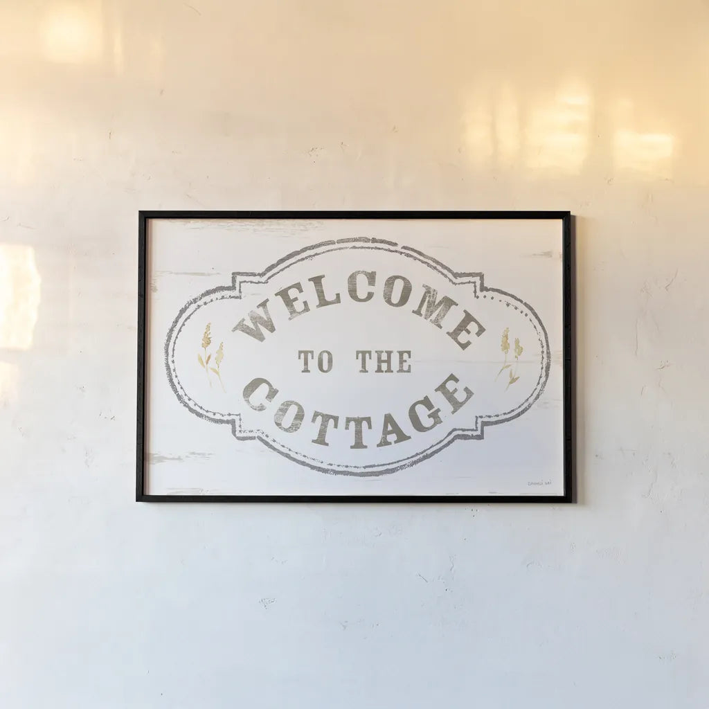 Cottage Garden I on wood by Danhui Nai. shown as a paper print in a black flame. Available as a archival giclee rolled canvas, fine art paper, or poster print. SKU 75473i.