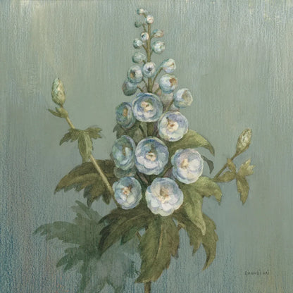 Cottage Larkspur by Danhui Nai. SKU 83298a. Archival Giclee Fine art print for wall decor.