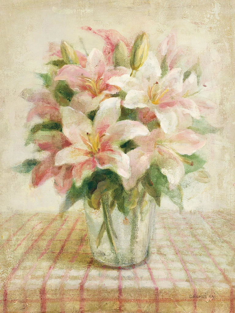 Cottage Lilies in Pink by Danhui Nai