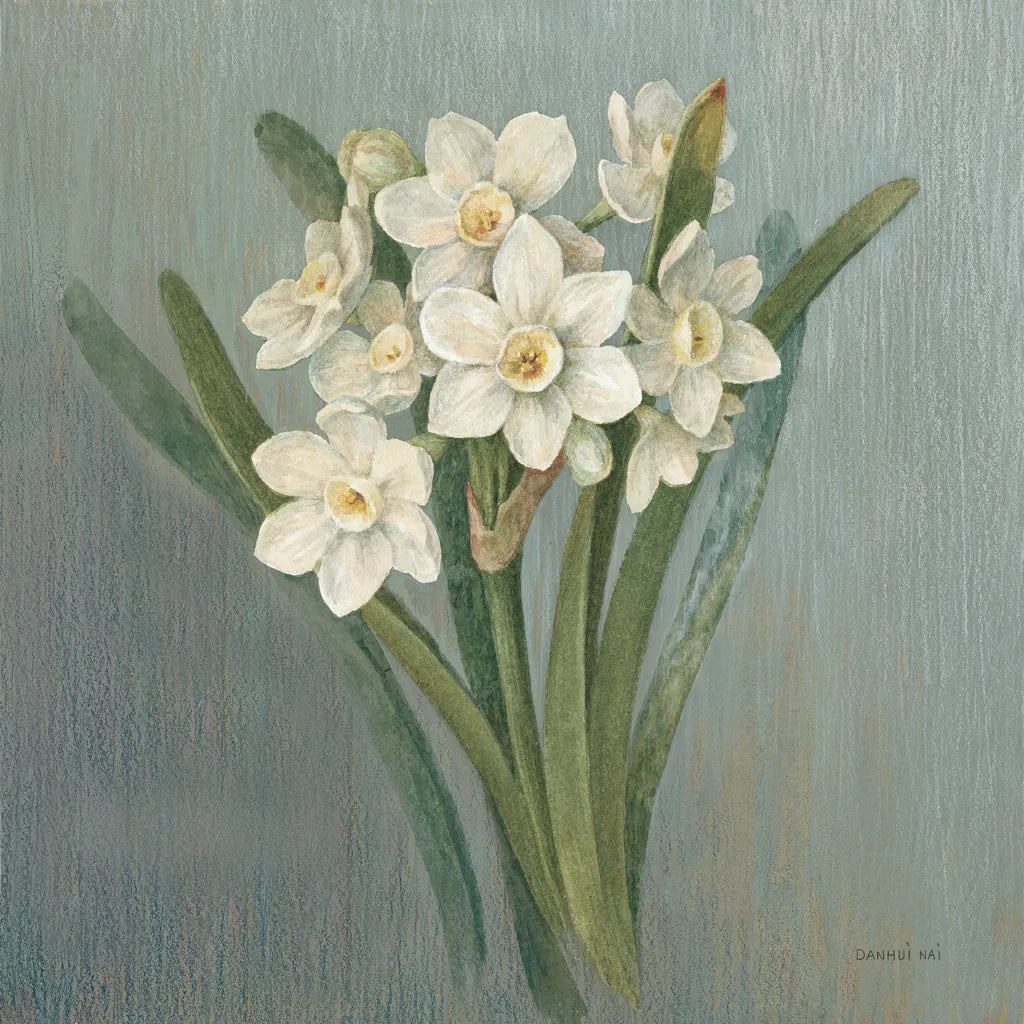 Cottage Narcissus by Danhui Nai. SKU 83300a. Archival Giclee Fine art print for wall decor.