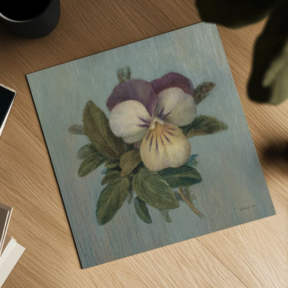 Cottage Violet by Danhui Nai. Shown as a detailed flat fine art print, highlighting archival giclee quality. Available as an archival giclee rolled canvas, fine art paper, or poster print. SKU 5165a.